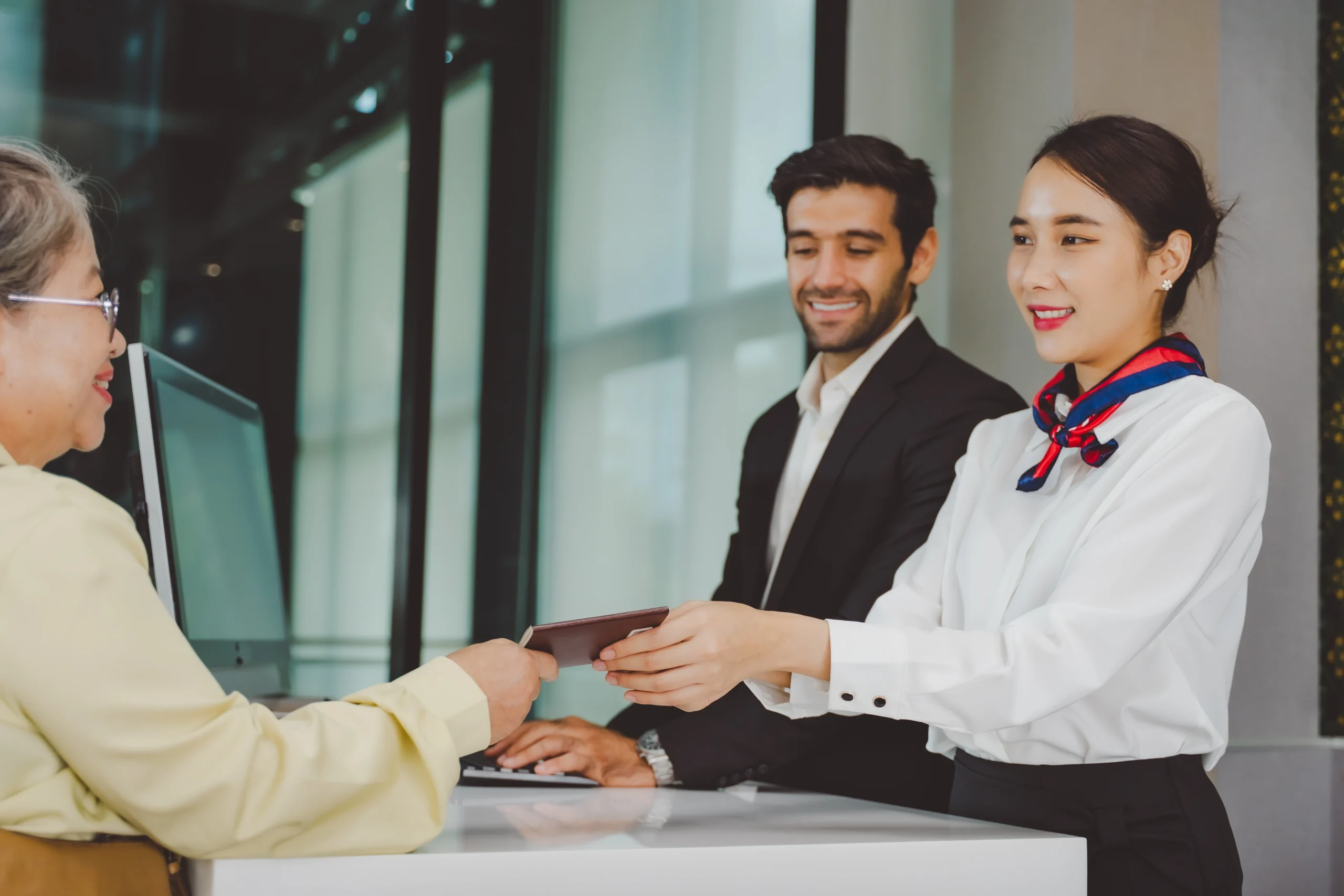 Airport reception arranged by Lamina